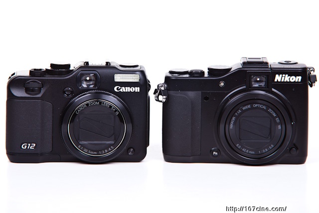 Canon G12 vs. Nikon P7000 – ISO对比