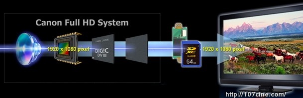 佳能HD CMOS Pro感应器