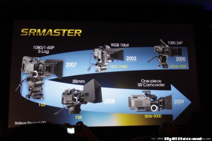 NAB2011传真：NAB2011 索尼 F65 8K摄影机现场发布图