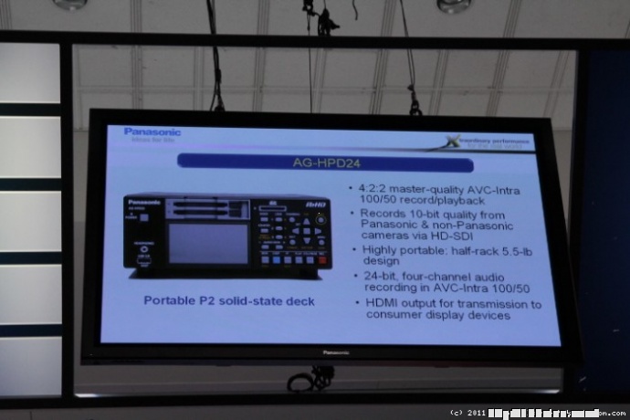 NAB2011传真：NAB2011松下新设备 AGHPD 24发布现场