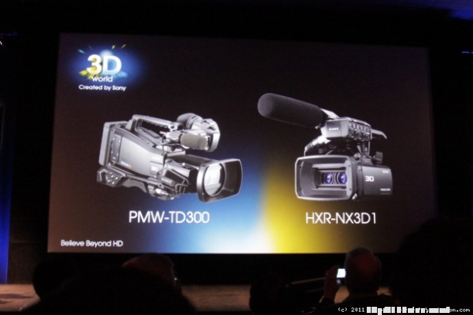 NAB2011传真：NAB2011索尼还有一款3D摄像机 HXR NX3D1哦，索尼今年真疯了