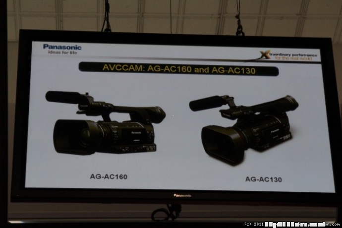 NAB2011传真：NAB2011松下AVCCAM家族增添两款新机，AG AC160 AG AC130