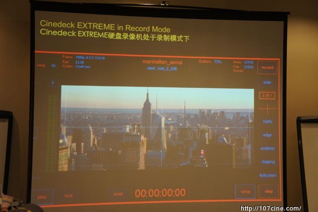 CINEDECK EXTREME硬盘录像机的应用，特性以及优势