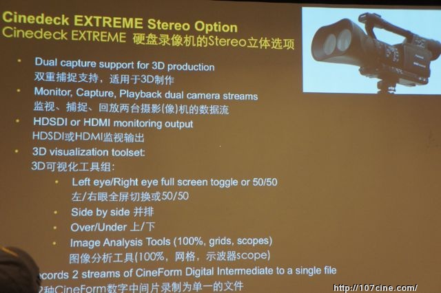 CINEDECK EXTREME硬盘录像机的应用，特性以及优势