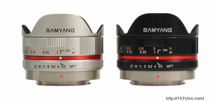 Samyang 7.5mm f/3.5 UMC 鱼眼 9月中旬上市