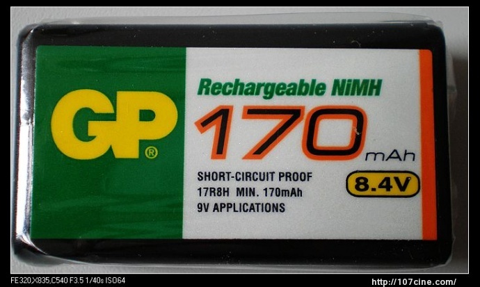 GP 9V 充电电池