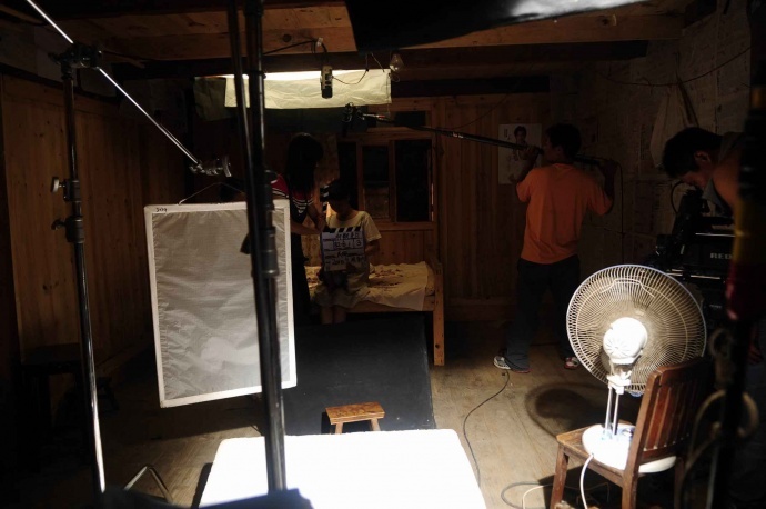 电影《行歌作月》幕后工作照