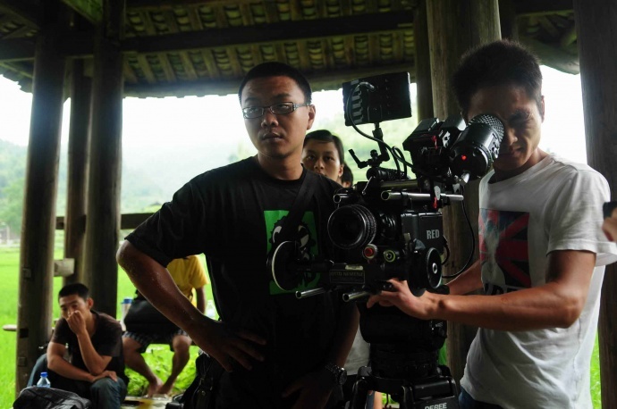 电影《行歌作月》幕后工作照