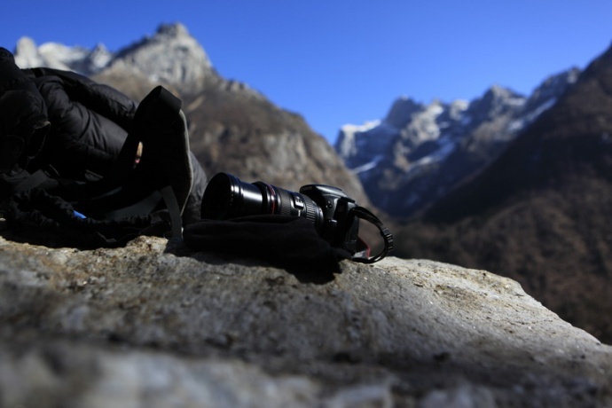 春节2人组拍摄的攀冰视频《山语》