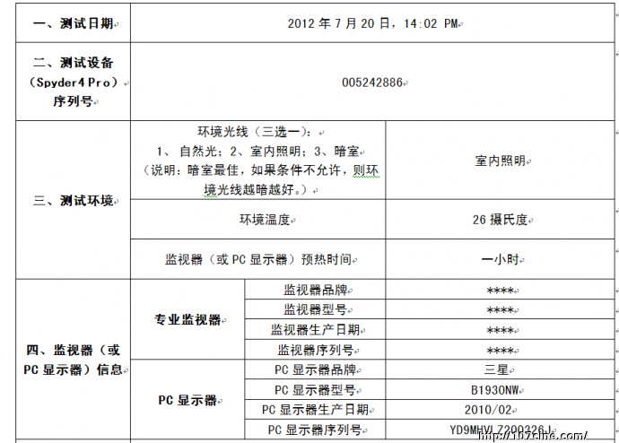 尊正色彩分析软件（测试结果）一