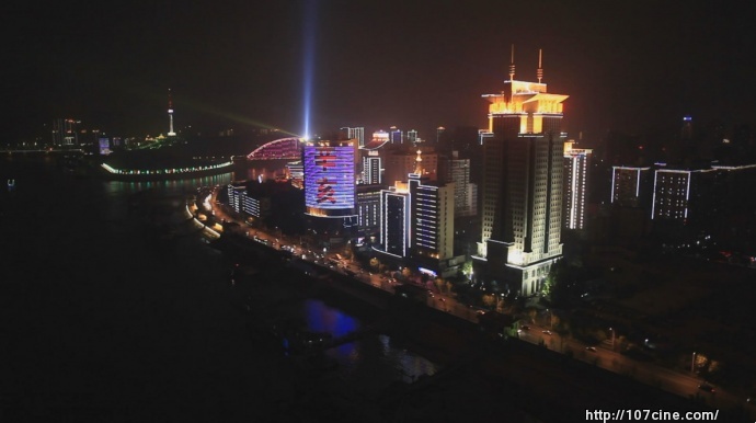 10月志翔航拍与武汉电视台合作航拍城市夜景