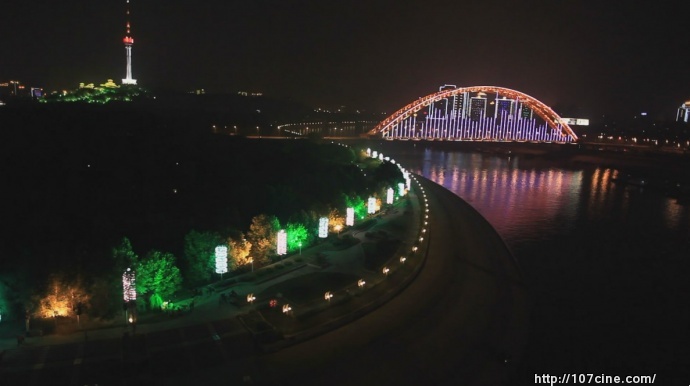 10月志翔航拍与武汉电视台合作航拍城市夜景