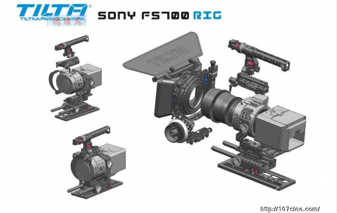 TILTA铁头 SONY FS700 套件 机身包围 轻型燕尾底座 上手提