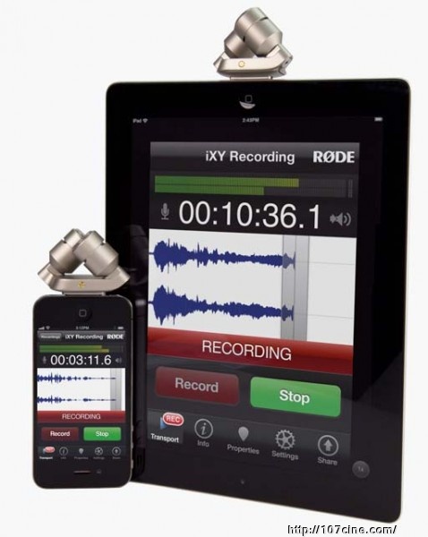 RØDE推出IXY专为iPad和iPhone设计的麦克风 - 单反肩扛拍摄同样适用
