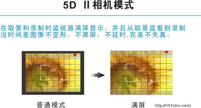 富威德7寸5d3 5D2 D4 D800 F3 FS700 C300 C500 F5 F55专用高清监视器FW7D-Ⅱ二代升级版辅助对焦斑马纹伪色彩