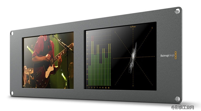 BMD发布内置示波器的双联监视器