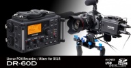 TASCAM DR-60D 单反5D相机全能专用录音机5D录音机单反话放